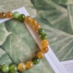 Bransoletka na gumce - Agat - 6mm - 3