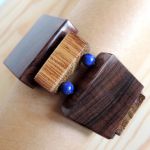 Lapis Lazuri i drewno - terapeutyczny kamień - 