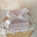 Exploding box komunijny kartka "Pink Roses 2" - 