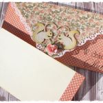 Kopertówka ślubna z zakochanymi wiewiórkami - 