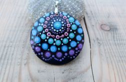 Wisiorek - Purple Dream - Dot Painting