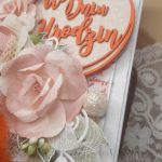 Kartka różowo-pomarańczowa - Z boku