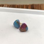 Aurora – kolczyki z glinki polimerowej z efektem złotego pyłu - 4