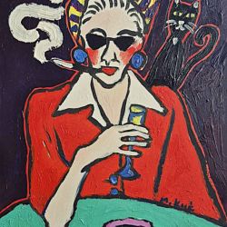 Obraz ostatni łyk przed końcem świata