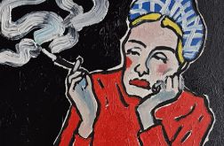 obraz olejny myśli unoszą się wolniej niż dym