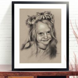 Portret dziewczynki ze zdjęcia na zamówienie