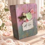 Pamiętnik dla dziewczynki handmade „With Love” Wyjątkowy prezent na wspomnienia - pamiętnik dla dziewczynki