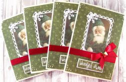 Kartka świąteczna z mikołajem