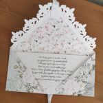 Kartka ślubna kopertowa kopertówka Grace VI personalizowana - życzenia