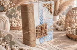 Pamiętnik A5 handmade w stylu boho – ręcznie robiona księga wspomnień