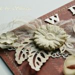 Kopertówka z okazji ślubu-  'retro kwiaty' - 