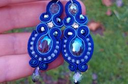 Kolczyki Niebieskie Kryształowe