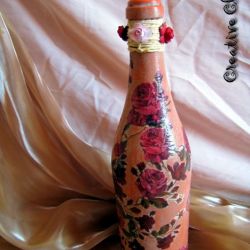 Różana butelka