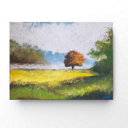 Pejzaż 47-praca formatu 18/24 cm. 