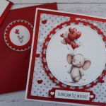 Kartka na walentynki ze słoniem, nietypowy napis - Tył koperty z ozdobnym kółeczkiem