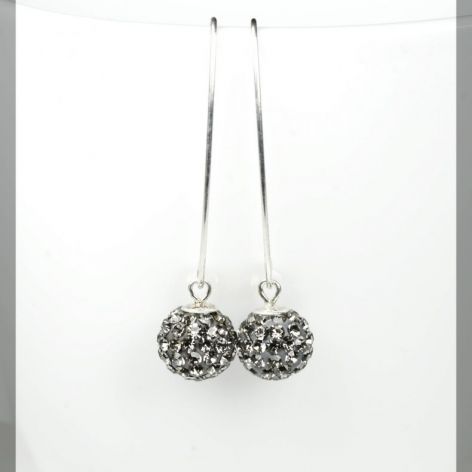 Srebro Swarovski kolczyki