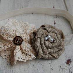 Opaska niemowlęca  - Rustykalna