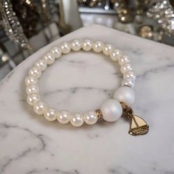 Bransoletka na gumce żaglówka