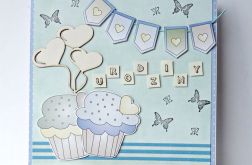 Kartka urodzinowa z muffinkami