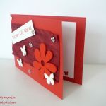 Kartka "Kocham Cię, Mamo!" - kwiat i motyle - 