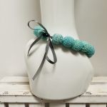 Korale szydełkowe naszyjnik boho handmade 10 - naszyjnik kolorowy