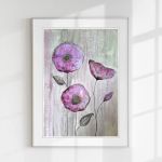 Oryginalna akwarela. Kwiaty  A2 - 