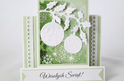 Kartka BOŻE NARODZENIE z bombkami