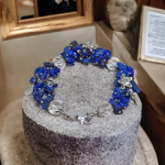Bransoletka z Lapis Lazuli i kryształów  - Bransoletka z Lapis Lazuli i kryształów górskich idealna na prezent