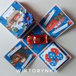 Exploding box, Zygzak Mcqueen, cars. Urodziny - cars auta