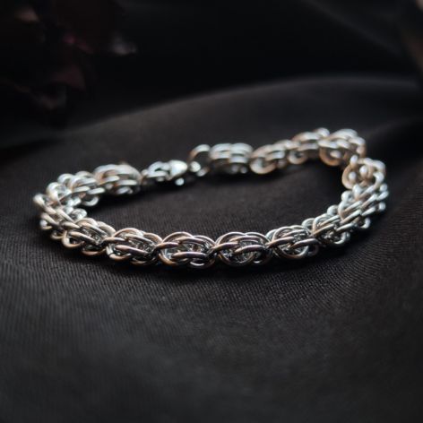 Elegancka gotycka bransoletka męska damska