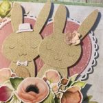 Urocza kartka ślubna z zakochanymi króliczkami - Kartka