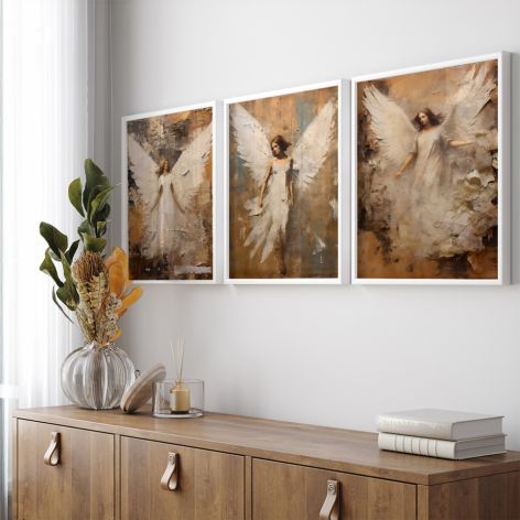 Zestaw plakatów - 3x 40x50 cm Anioły (set245)
