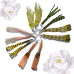 Kolczyki Wasabi limonkowe frędzelki styl boho - widok kolekcji