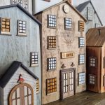 Wieszak - drewniane domki - na klucze i inne drobiazgi 21. - 