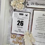 Pamiątka ramka na rocznicę lub ślub SLB 005 - ramka 3D na rocznicę i ślub 3