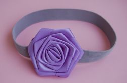 Opaska niemowlęca - "Satynowy fiołek"