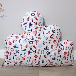 Poduszka dekoracyjna chmurka motyw morski