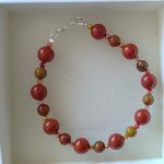 Bransoletka z Jaspisu i Agatu - 