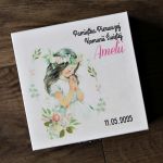 Pudełko na łańcuszek - prezent na komunię 3 - Personalizowane pudełko na łańcuszek z okazji pierwszej komunii świętej, prezent komunijny, pamiątka na komunię komunia dziewczynka