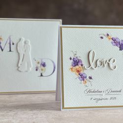 Kartka ślubna z pudełkiem i kopertą, WA 63-B