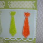 Krawat na urodziny -kartka meska - część kartki