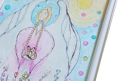 Ilustracja anioł i motyl