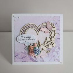 Kartka w pudełku na Pamiątkę Pierwszej Komunii Świętej