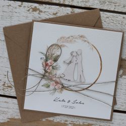 Kartka ślubna z kopertą - życzenia i personalizacja 1w