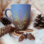 Szarak-Ona ręcznie malowany kubek 300 ml. - Ręcznie malowane