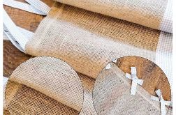 Zazdrostka Firanka BOHO z Juty Naturalna Eko do Kuchni SHABBY 100/40cm