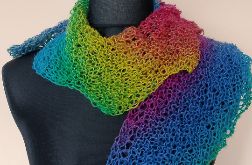 Asymetryczny cieniowany szalik Dragon