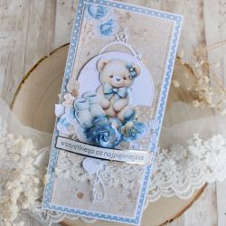 Kartka urodzinowa dla dziecka "Teddy" GOTOWA