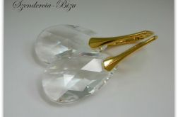 Kolczyki Swarovski Elements Pear Shaped 22mm Crystal
