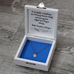 Pudełko na łańcuszek - prezent na komunię 4 - Personalizowane pudełko na łańcuszek z okazji pierwszej komunii świętej, pamiątka komunijna prezent na komunię dla chłopca